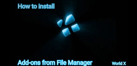 How to install add-ons from File Manager on Kodi