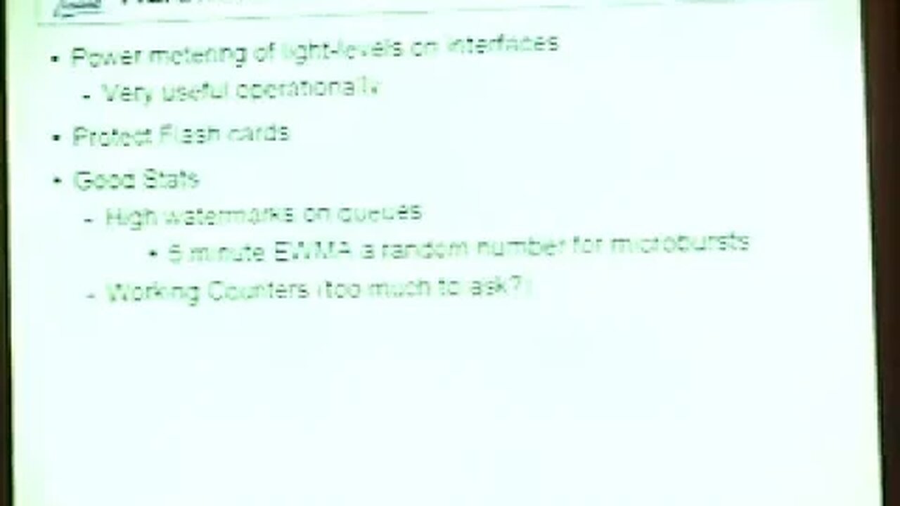 Operational Feedback to IP Equipment Vendors