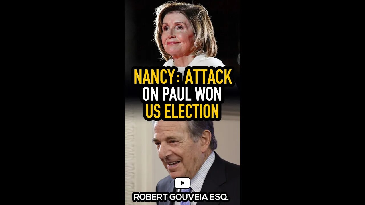 Nancy: Attack on Paul WON Us the Election #shorts