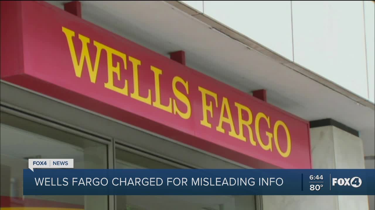 Wells Fargo charged for misleading info