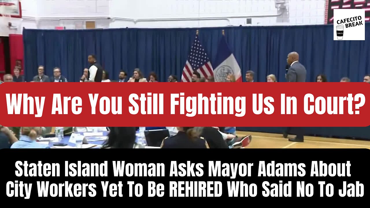 Staten Island Woman Asks Mayor Adams About City Workers Yet To Be REHIRED Who Said No To Jab