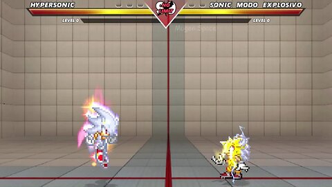 Hyper Sonic VS Sonic explosive & Shadow & Infinite sonic I Sonic Battle Mugen