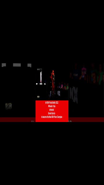 At ROH Final Battle 2022 a New ROH Pure Champion was Crowned