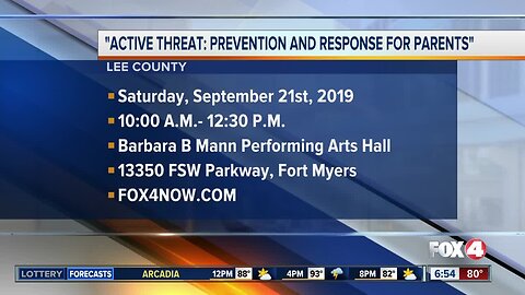 Lee Schools "Active Shooter Threat" seminar for parents