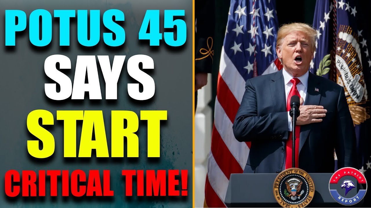 POTUS SAYS: START CRITICAL TIME! THE REVENGE IS INEVITABLE! ARE YOU READY TO SEE THE NEW ERA?