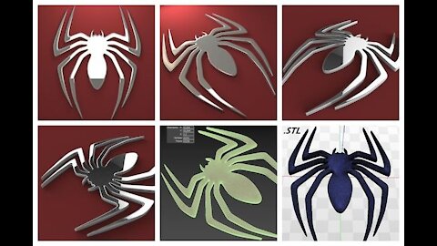 Spider model for 3d printing