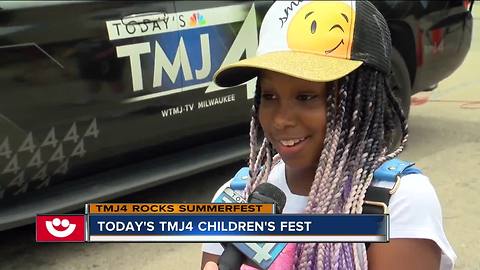 Kids and families flock to Summerfest for TODAY'S TMJ4 Children's Fest Day