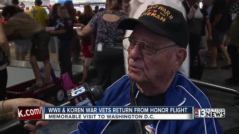 Local war veterans return from honor trip