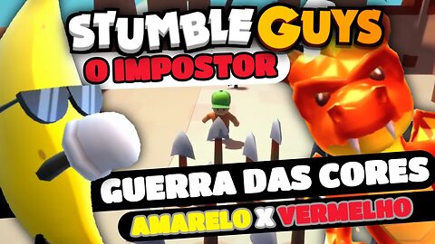 #stumbleguys O IMPOSTOR ,GUERRA DAS CORES PRETO X BRANCO