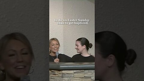 We got baptized on Easter!!