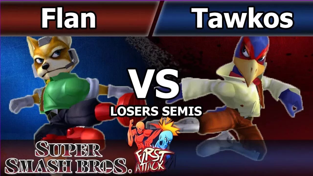 Flan (Fox) vs. ET Tawkos (Falco) - Melee Singles Losers Semis - First Attack