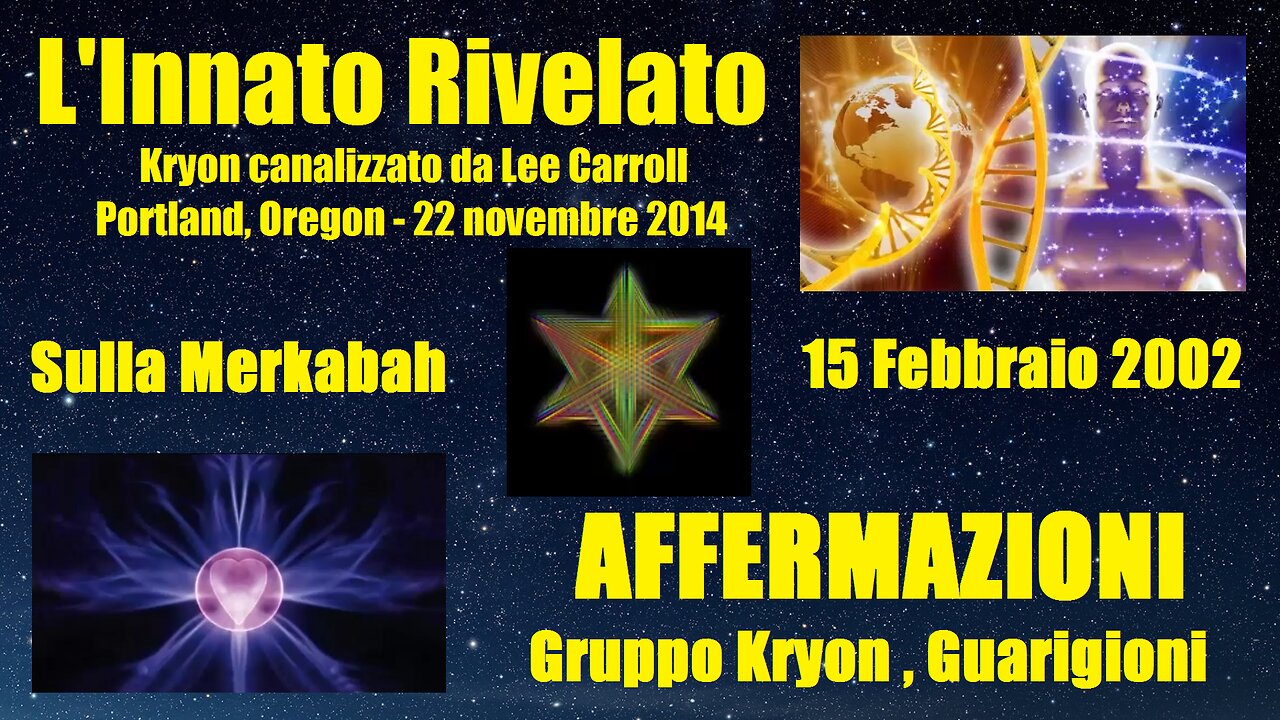 KRION - L'INNATO RIVELATO DEL 22 NOVEMBRE 2014.