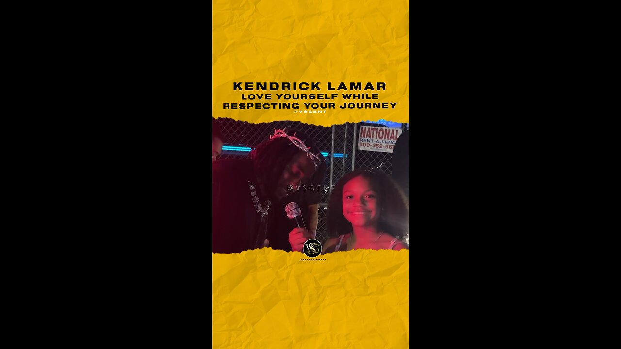 #kendricklamar Love yourself while respecting your journey. 🎥 @jazzysworldtv