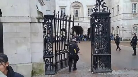 Move back behind the barrier #horseguardsparade