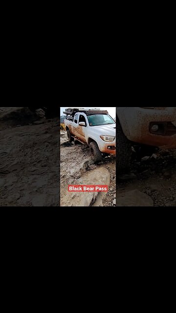 Black Bear Pass navigating the steps