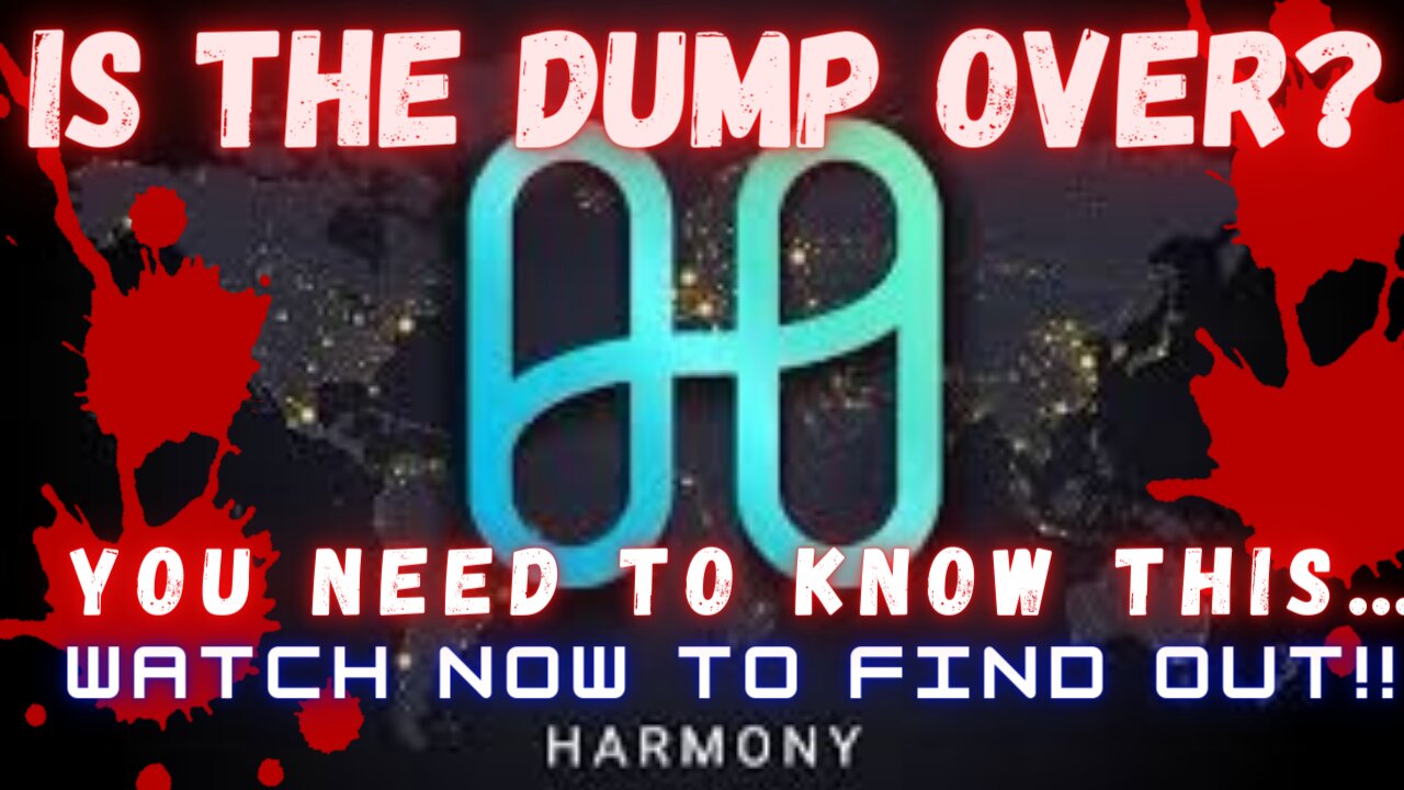 Is The Dump Over For Harmony ($ONE) ??? Watch Now To Find Out!!!