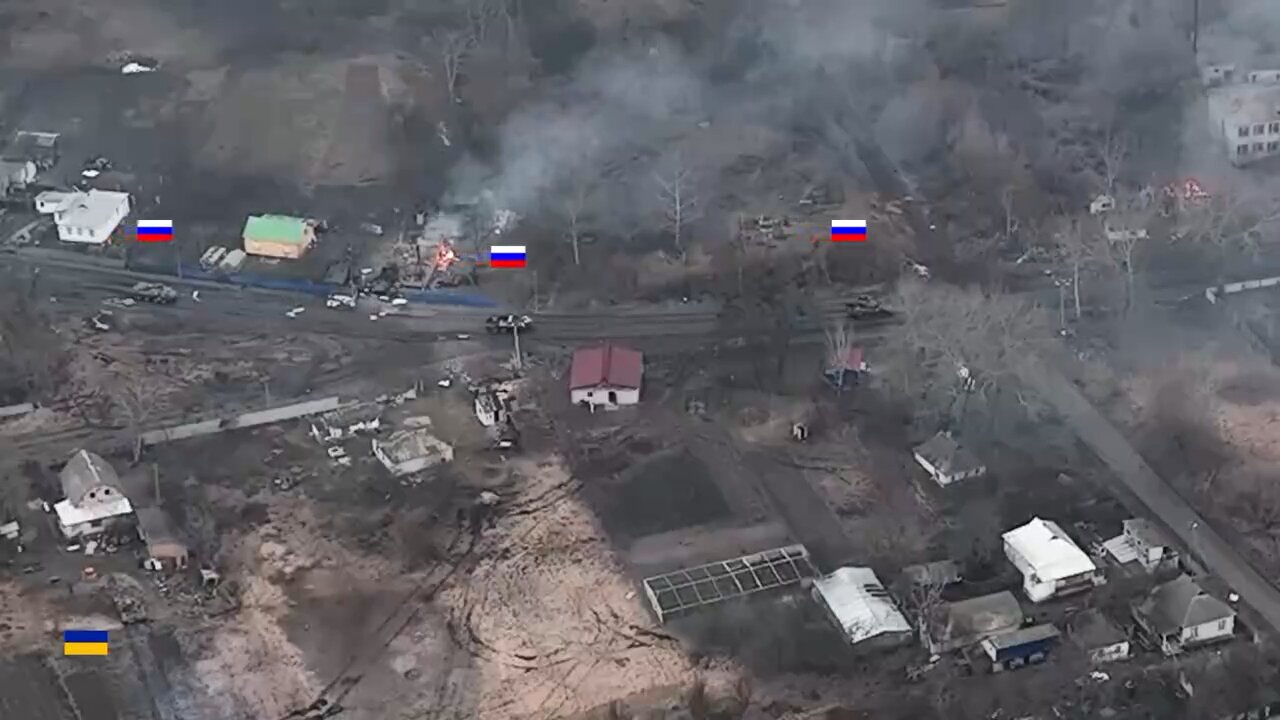 Skirmish in Ukrainian town.