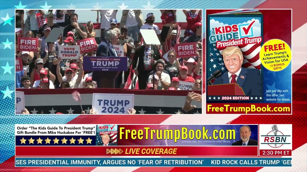 WATCH: Special Guests Give Remarks at Trump Speech in Racine, Wisconsin - 6/18/24