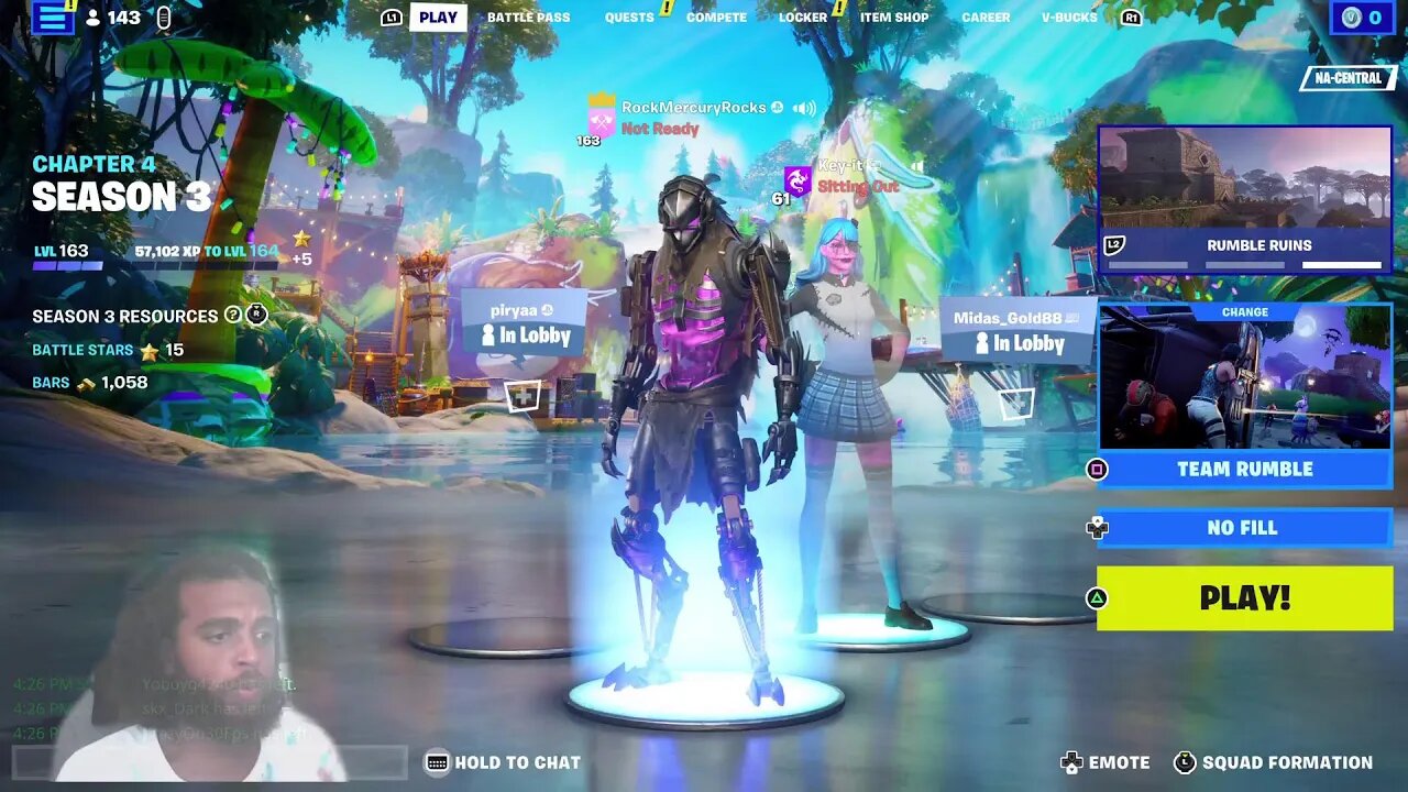 Fortnite with Rock Mercury