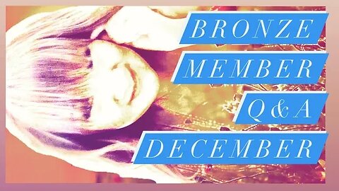 BRONZE MEMBER Q&A DECEMBER -- FRANSISCA SIM