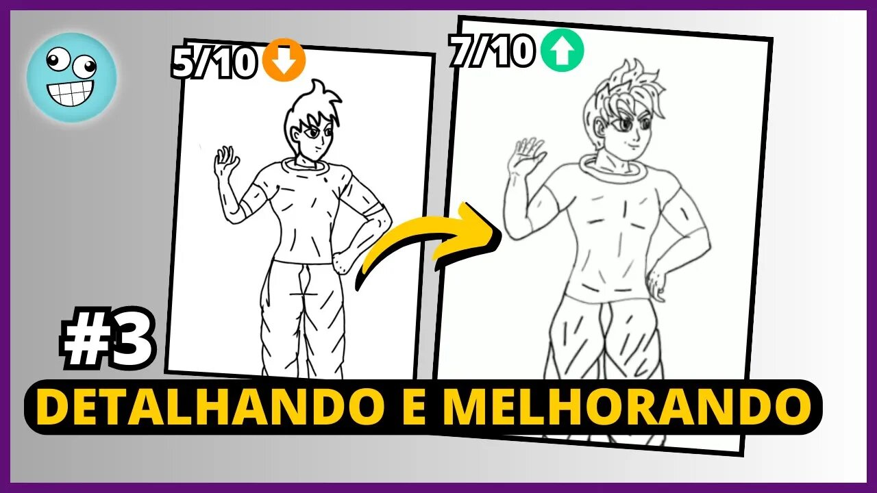 APRENDA A DESENHAR DETALHES E CORREÇÕES APÓS O ESBOÇO | COMO DESENHAR MELHOR 3