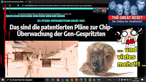 Die patentierten Pläne zur Chip-Überwachung der Gen-Gespritzten und wie immer vieles mehr!!!“ ...