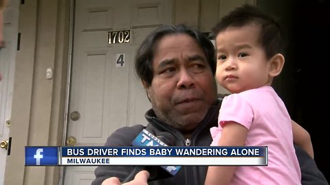 MCTS bus driver saves 1-year-old left alone on freeway overpass