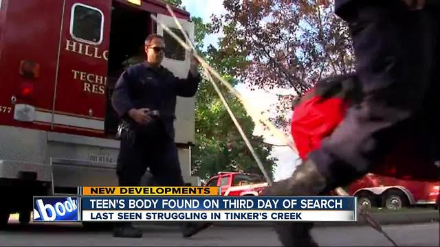 Body of 15-year-old boy last seen at Tinker's Creek has been recovered