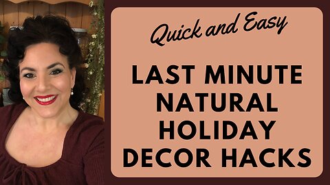 5 MINUTE BUDGET FRIENDLY NATURAL WINTER DECOR IDEAS