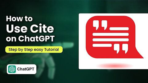 📚🔍 How to cite on ChatGPT 🚀💡