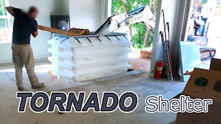 Tornado Shelter Installation ~ Underground Storm Shelter in Garage