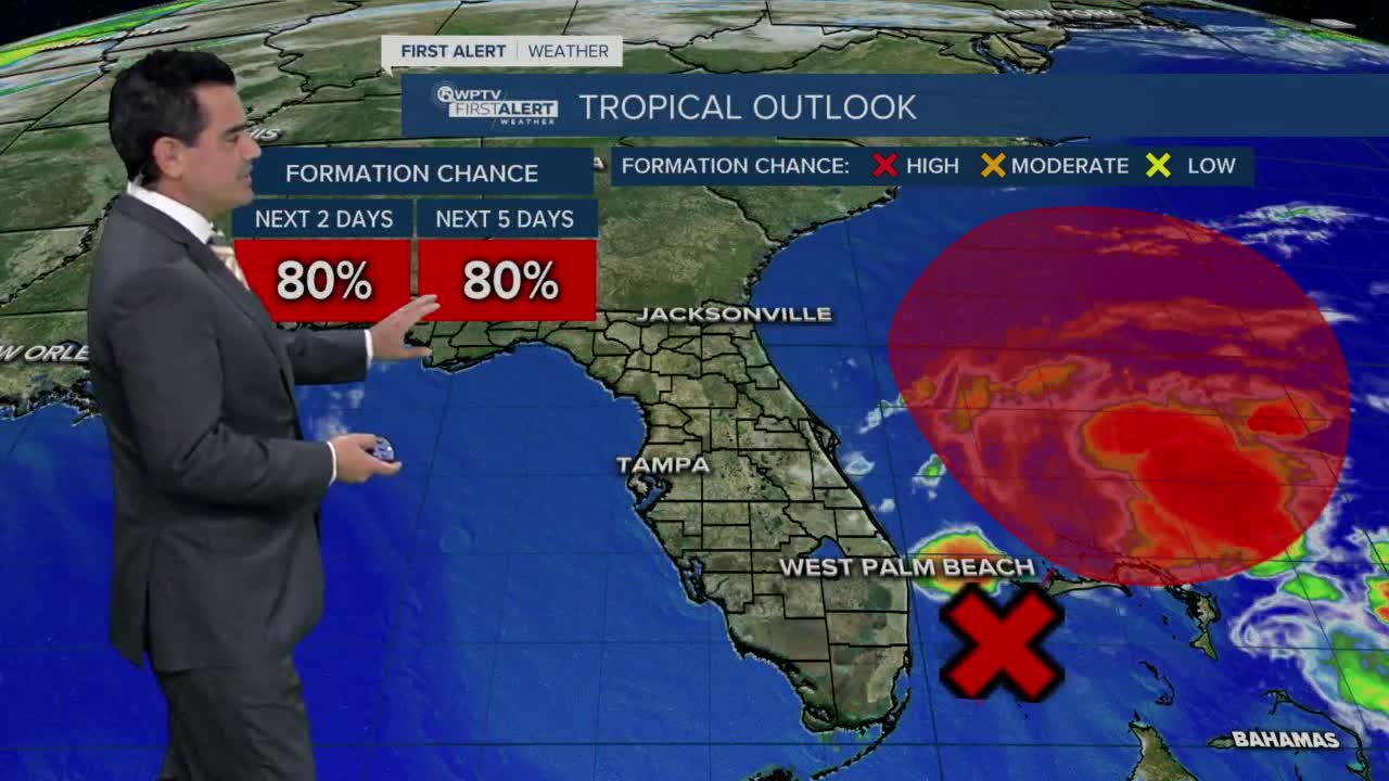 Subtropical or tropical storm has 80% chance to develop this weekend