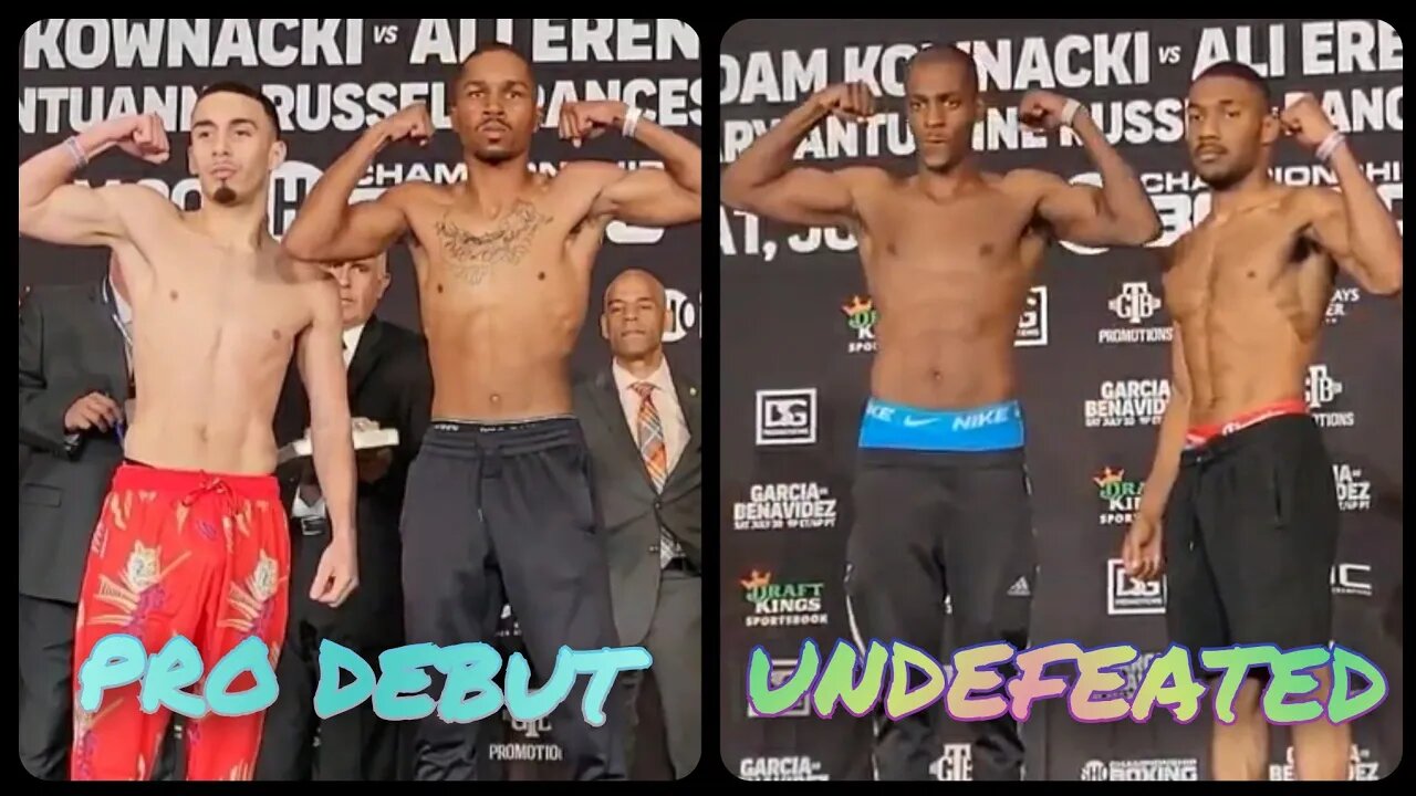 Undefeated fight @154 Rodriguez vs Villarreal & Pro Debut fight @122 Redd vs Roman on the Showtime