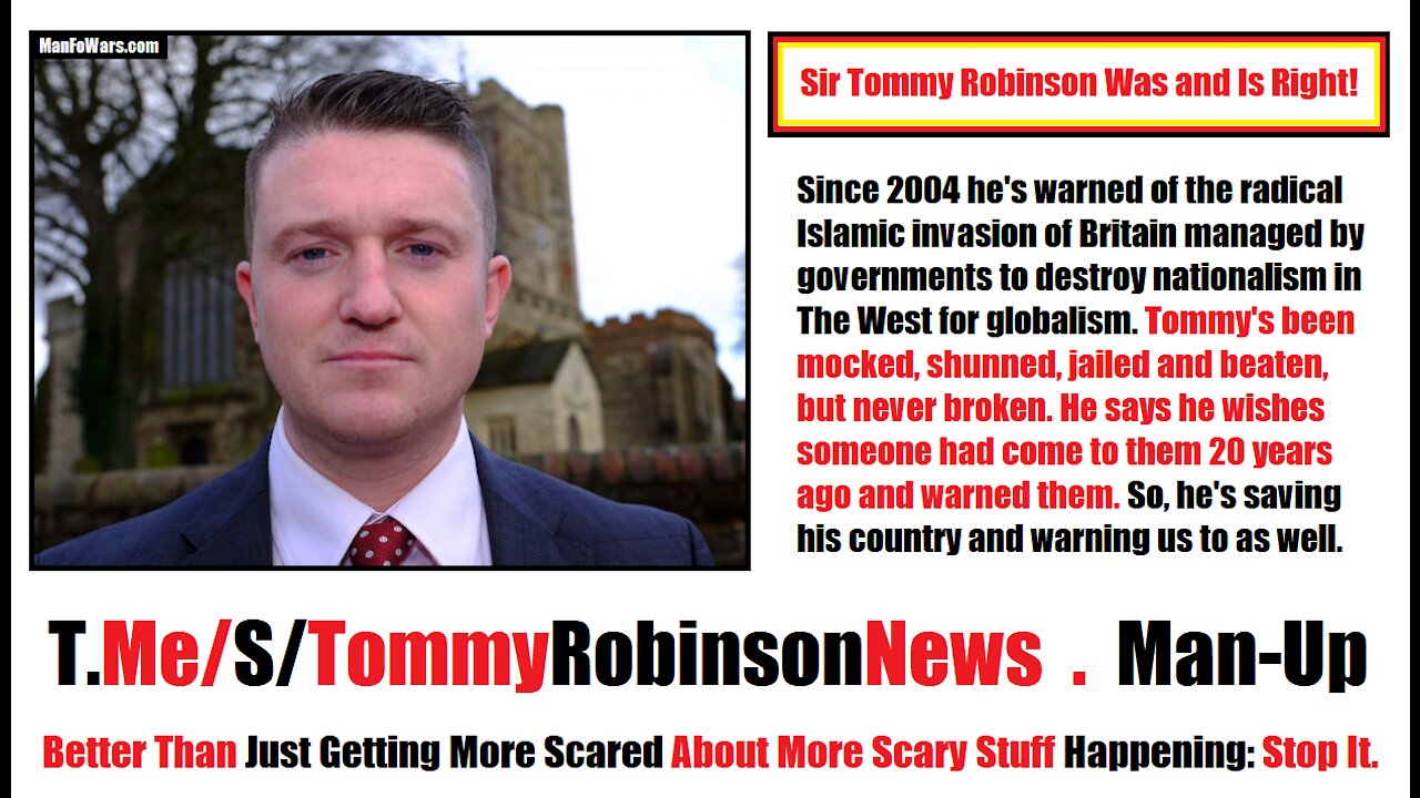 SIR TOMMY ROBINSON: Silenced For Exposing Criminal Communist Courts Let Creeps Rape and Kill Kids