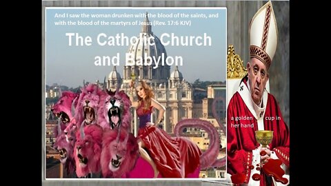 I saw that the woman was intoxicated with the blood of the saints, and with the blood of the witness