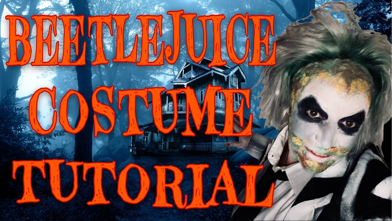 Beetlejuice DIY costume and make-up tutorial