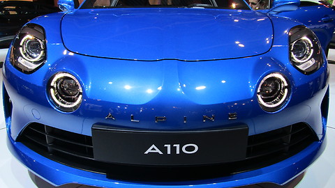 Alpine A110 at Autosalon Brussel 2018