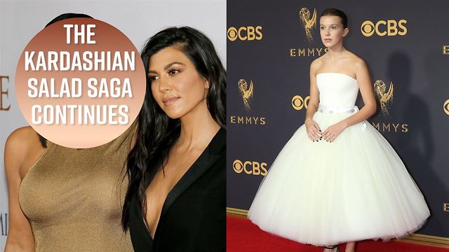 Kourtney fails to shake Millie Bobby Brown's salad
