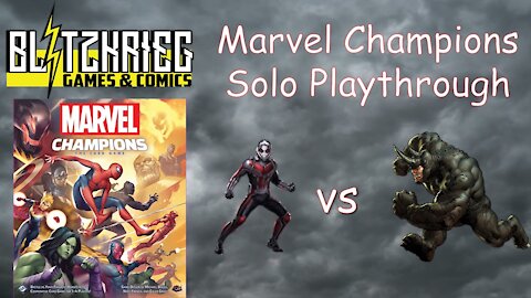 Ant-Man vs Rhino Marvel Champions Card Game Solo Playthrough