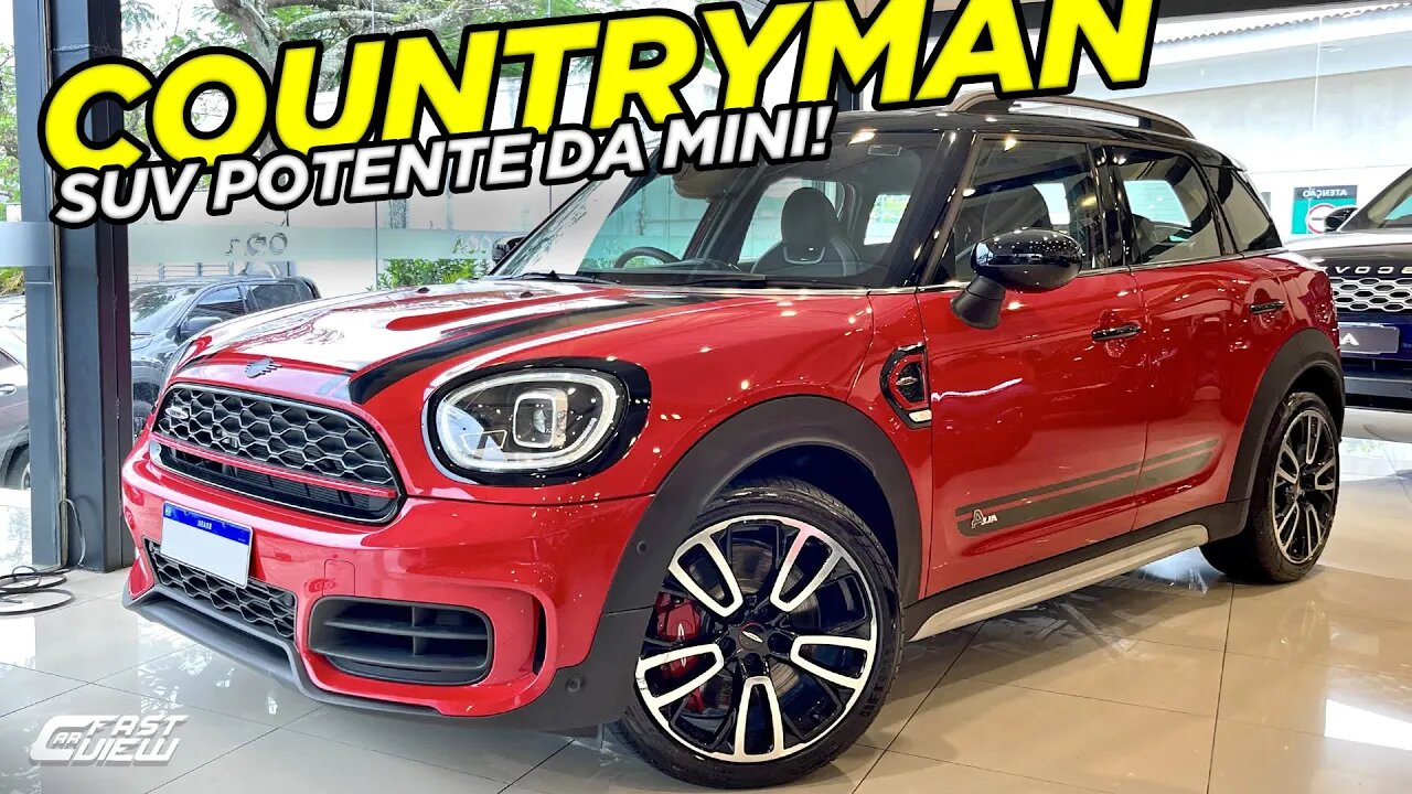 NOVO MINI COUNTRYMAN JOHN COOPER WORKS ALL4 2022 COM 306 CV, ESPAÇOSO E SEGURO, MAS O PREÇO...