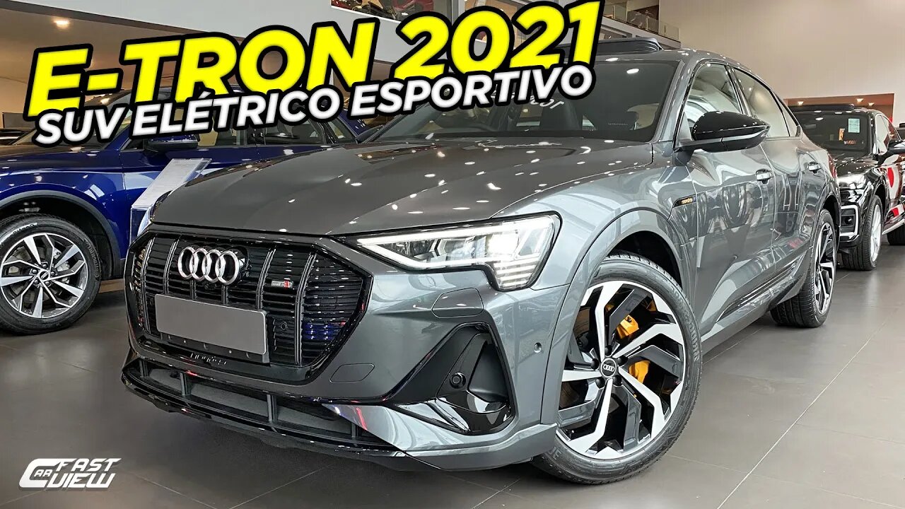 NOVO AUDI E-TRON SPORTBACK PERFORMANCE BLACK 2021! 446 KM DE AUTONOMIA E DESEMPENHO DE ESPORTIVO