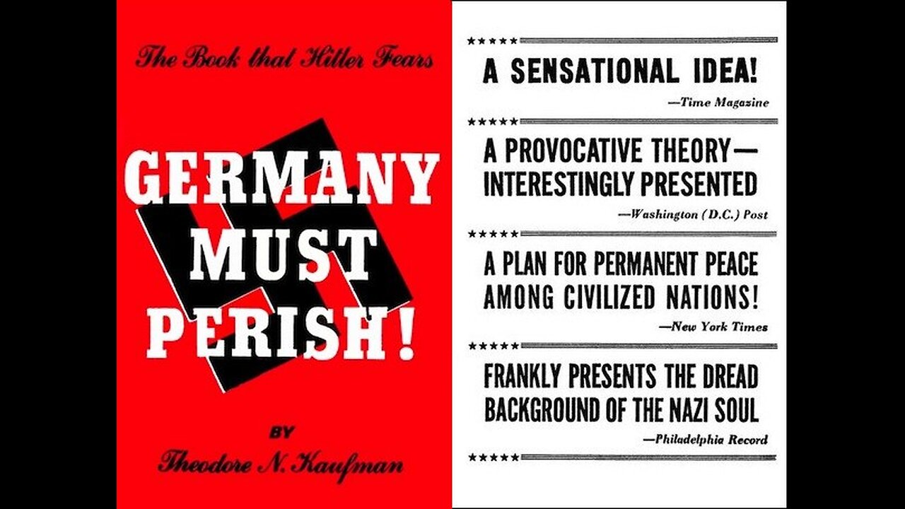 Germany Must Perish - Published 2 Years Before Muh Holocaust