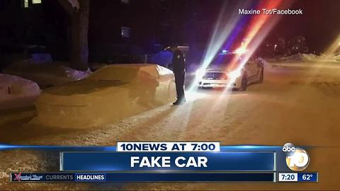 Cop duped by fake car?