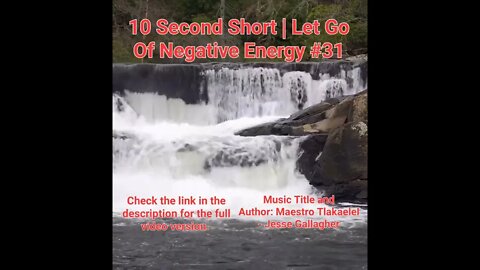 10 Second Short Of Let Go Of Negative Energy | #meditation #shorts #shortsvideo #waterfall #31