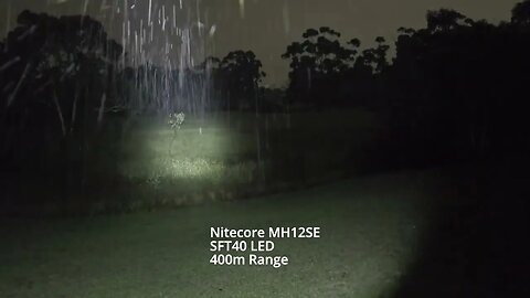 Flashlight Beamshot Test: Nitecore MH12SE - Amazing Long-range performance!