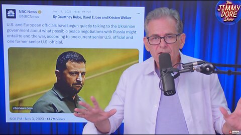 Jimmy Dore proven right, AGAIN, as U.S. tells Zelensky to negotiate peace with Russia