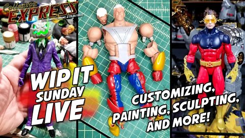 Customizing Action Figures - WIP IT Sunday Live - Episode #22