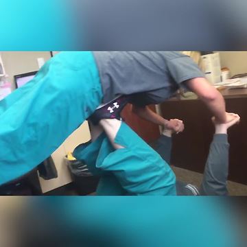 Nurses’ Acro Yoga Fail