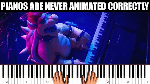 The Super Mario Bros. Movie (Bowser Plays Piano) - Pianos Are Never Animated Correctly