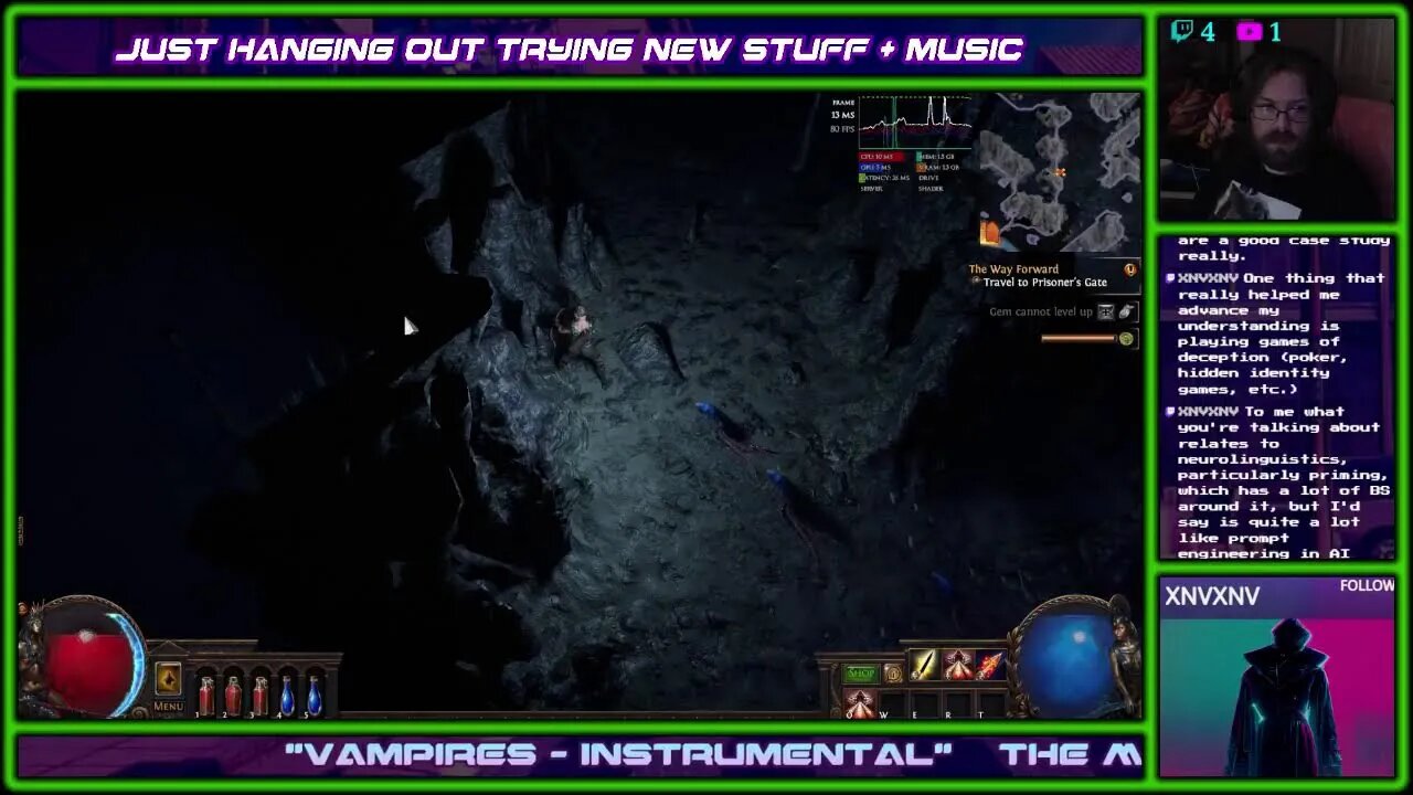 Late Night Sunday. Trying out some New games, Vamp Survivors, Crusader Kings 3, Path of Exile?